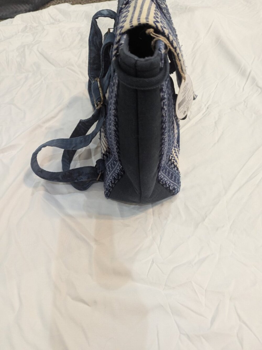 Demdaco blue patchwork backpack - Picture 5 of 6